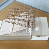 architektonický model řezání laserem