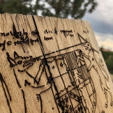 dřevěné cedule